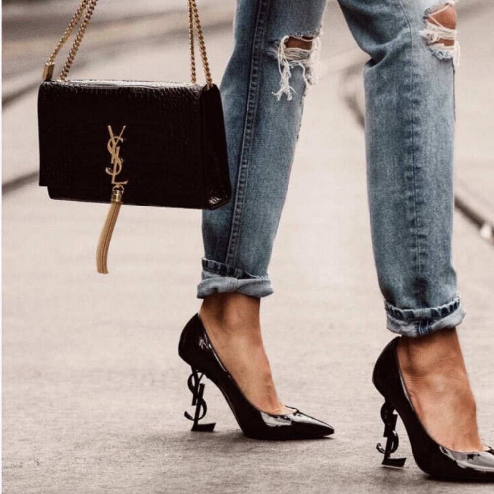 Saint Laurent Opyum Patent Leather Heels - Picture 2 of 5